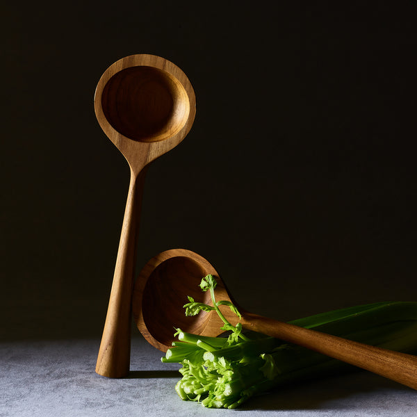 Dansk Teak Ellipse Salad Servers