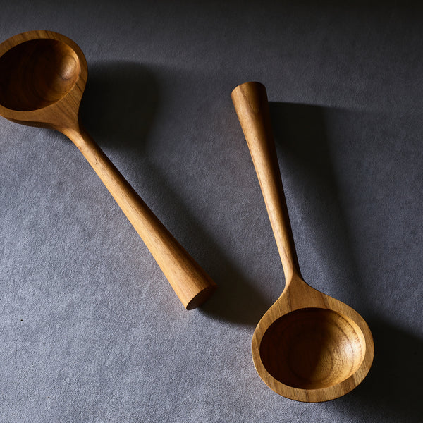 dansk Teak Ellipse Salad Servers