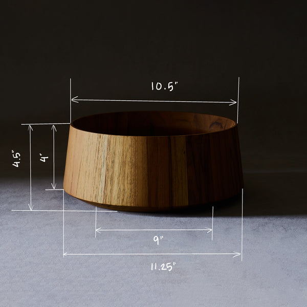Dansk Teak Slope Salad Bowl