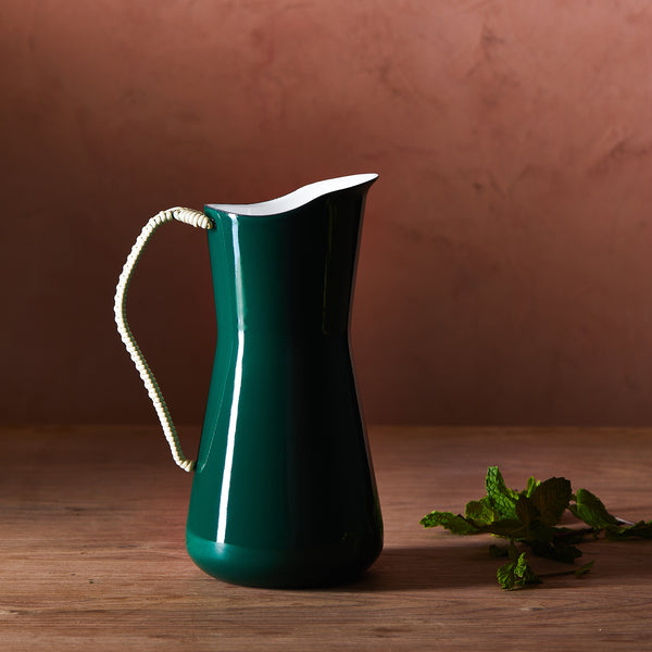 dansk Købenstyle Wrapped Handle Water Pitcher Arugula