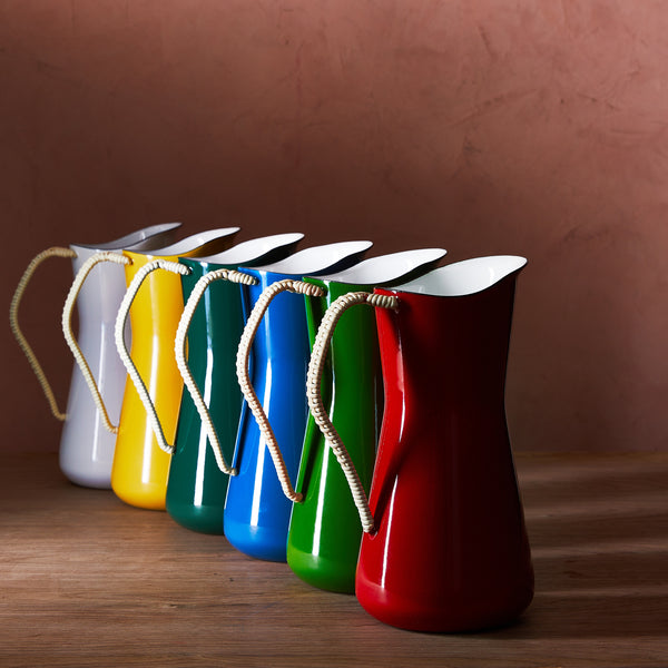 Dansk Købenstyle Wrapped Handle Water Pitcher Cornflower