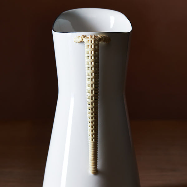 Dansk Købenstyle Wrapped Handle Water Pitcher White