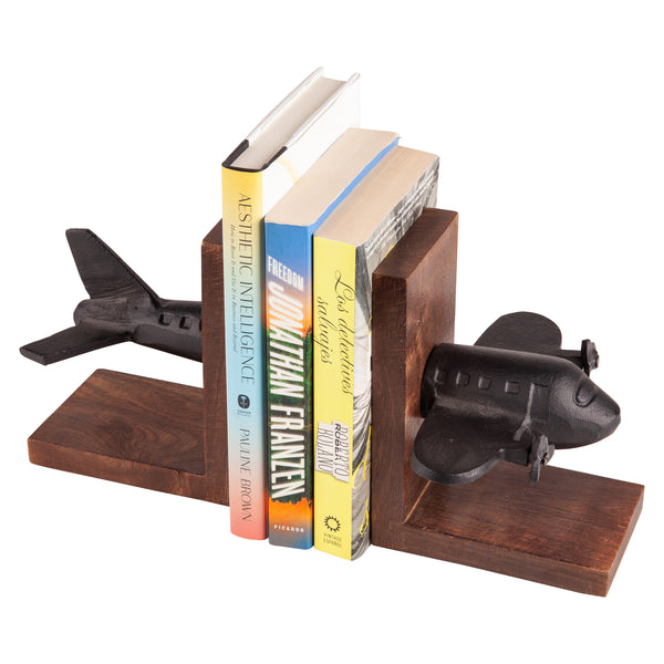 Danya B Airplane Bookend Set