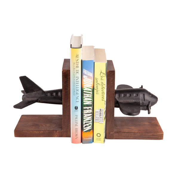 Danya B Airplane Bookend Set