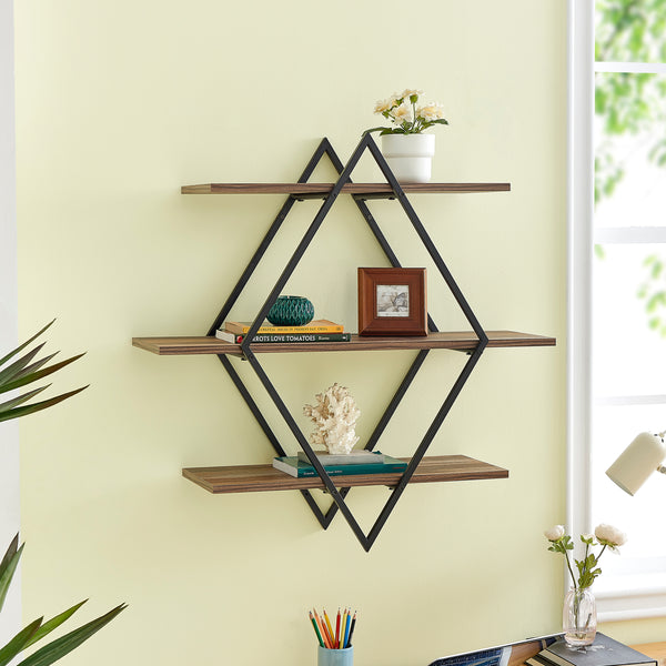 danya b Antigua Crossed Double Diamond Shelf Unit