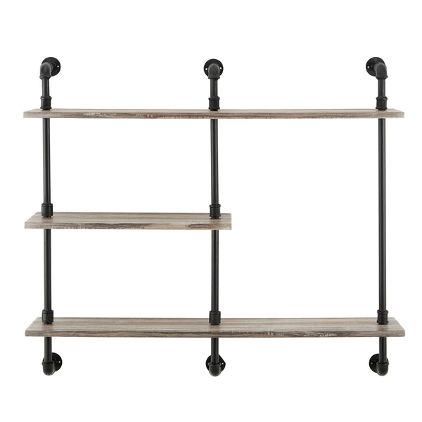 Danya B Aurora Three Tier Pipe Shelf Unit