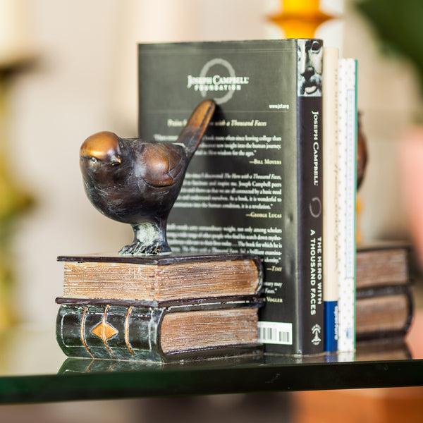 Danya B Birds On Books Bookend Set