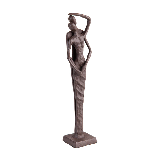 Danya B Embracing Couple Cast Iron Sculpture