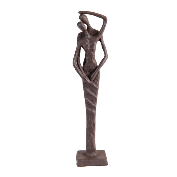 Danya B Embracing Couple Cast Iron Sculpture