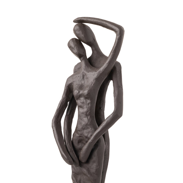 Danya B Embracing Couple Cast Iron Sculpture