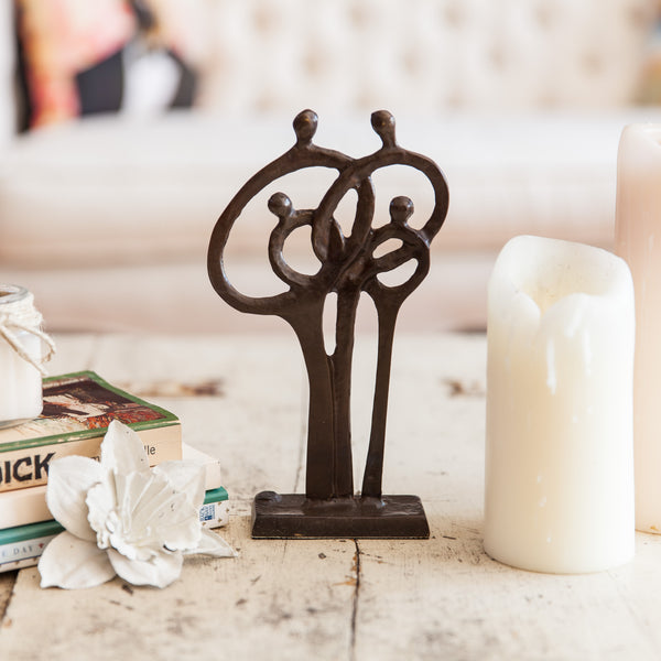 danya b Family of 4 Ring of Love Cast Bronze