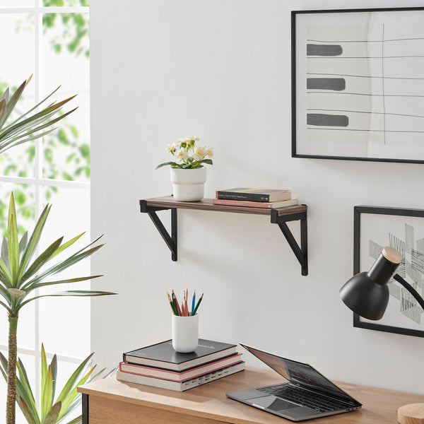 Danya B Genoa Shelf On Triangular Bracket