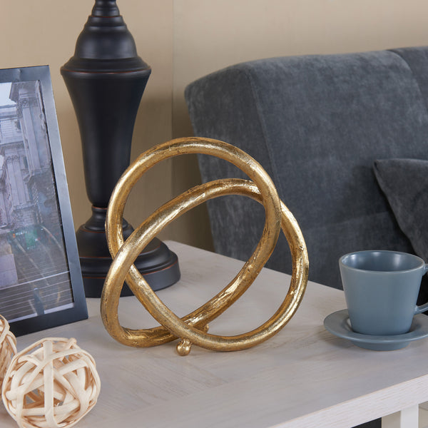 Danya B Gold Eternal Loop Metal Sculpture