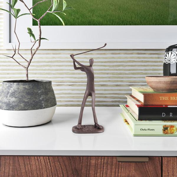 danya b Golfer Cast Iron Sculpture