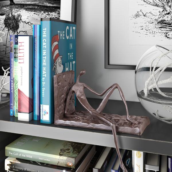 Danya B Man On Ledge Single Cast Iron Bookend
