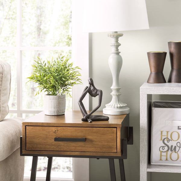 Danya B Modern Thinking Man Iron Sculpture