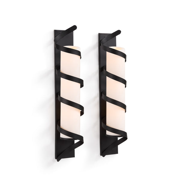 Danya B Set Of 2 Wrap Around Metal Candle Sconces