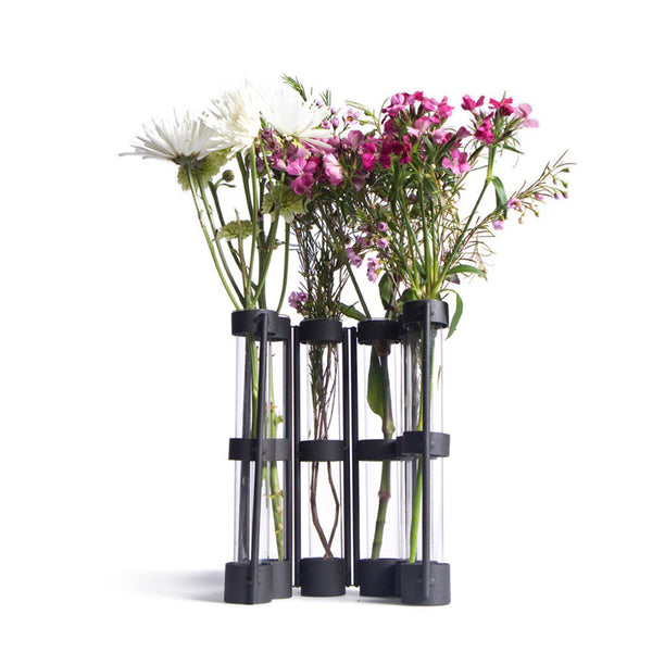 Danya B Six-Tube Hinged Vases On Rings Stands