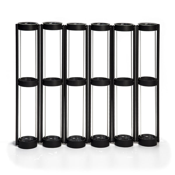Danya B Six-Tube Hinged Vases On Rings Stands