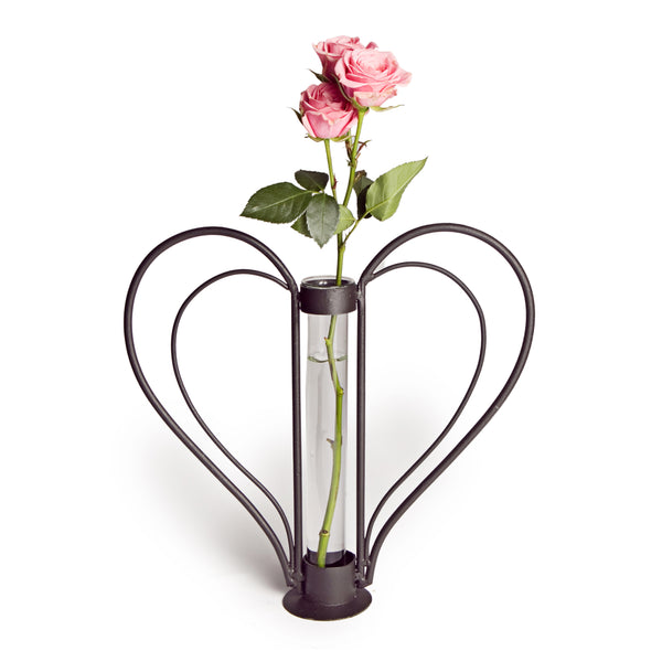 Danya B Sweetheart Iron Heart-shaped Bud Vase