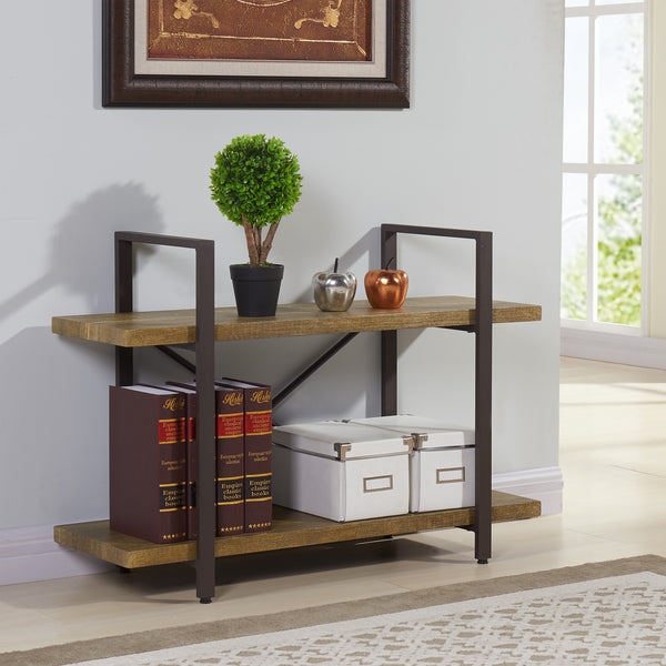 danya b Two Level Rustic Shelving Unit