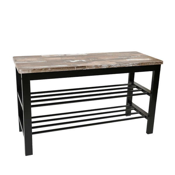 Danya B Urban Escape Entryway Bench And Shoe Rack