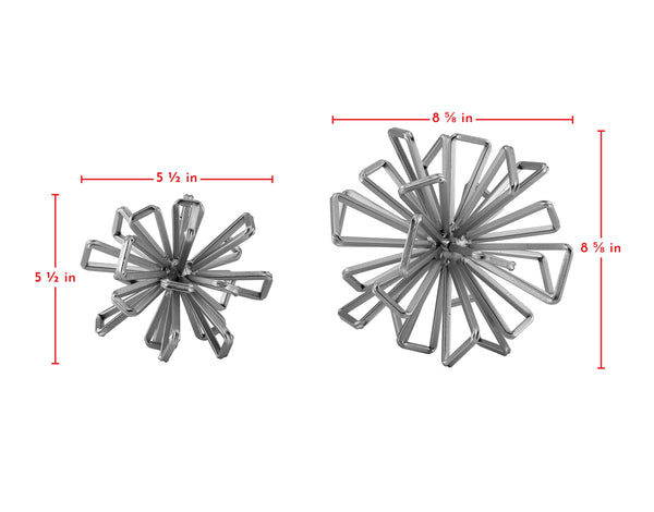 Danya B Geometric Gold Starburst Sculpture Set Of 2