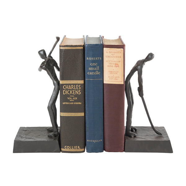 Danya B Golfers Iron Bookend Set Golf Home And Office Decor