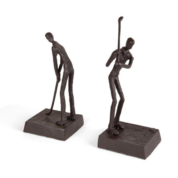 Danya B Golfers Iron Bookend Set Golf Home And Office Decor