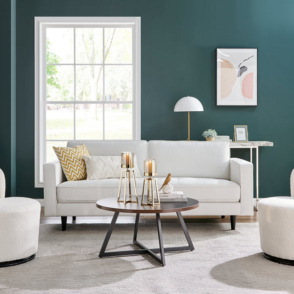 Danya B Maeve Tinted Glass Warm Gold Pedestal Hurricane Candle Holders - Set Of 2