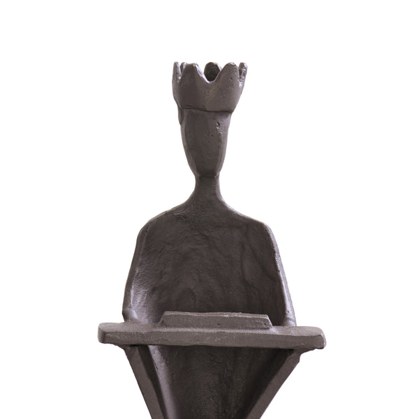 Danya B Modern 9-Inch Cast Iron Nativity Sculpture Set (6 Figures)