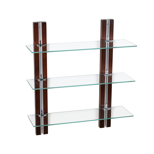 Danya B Old Bavaria Three Tier Adjustable Shelves On Wooden Bars