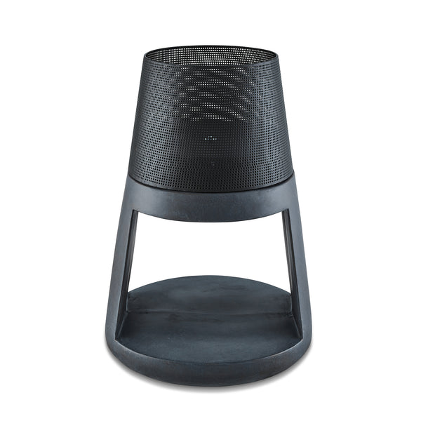 Danya B Outdoor Conic Wood Burning Faux Stone Fire Pit