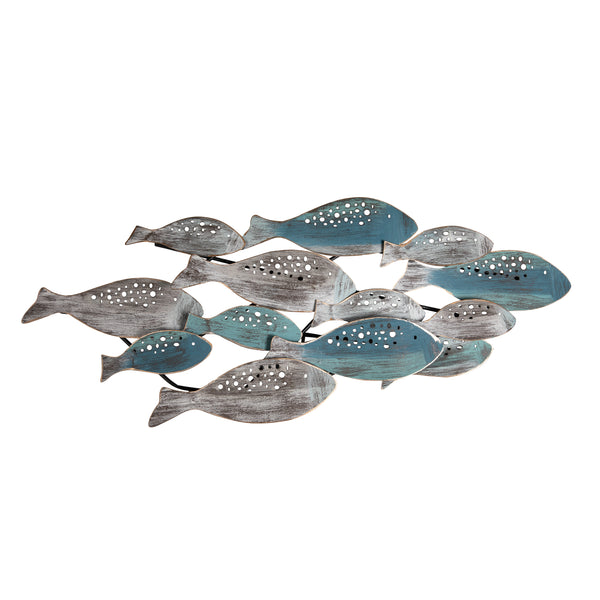 Danya B School Of Fish Modern Metal Wall Art Perfect For Coastal Nautical Beach Or Boat Décor