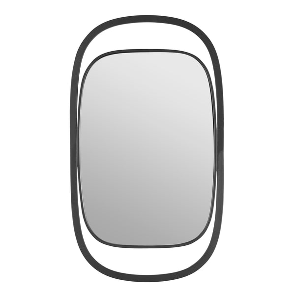Danya B Sonya 29.6-inch Contemporary Rectangular Wall Mirror With Black Iron Frame