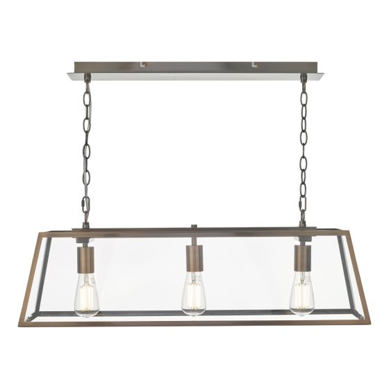 Där Lighting Academy 3 Light Bar Pendant Antique Copper