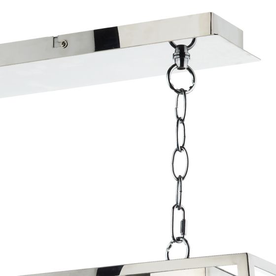 där lighting Academy 3 Light Pendant Stainless Steel