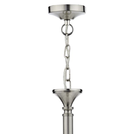 Där Lighting Ambassador 5 Light Dual Mount Pendant Satin Chrome