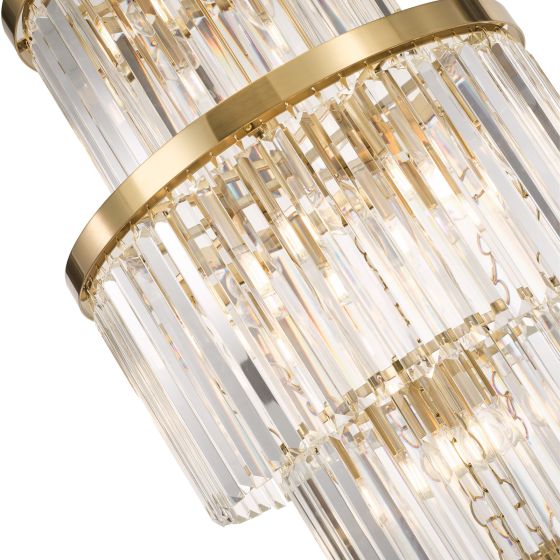 Där Lighting Angel 28 Light Chandelier Crystal And Antique Gold