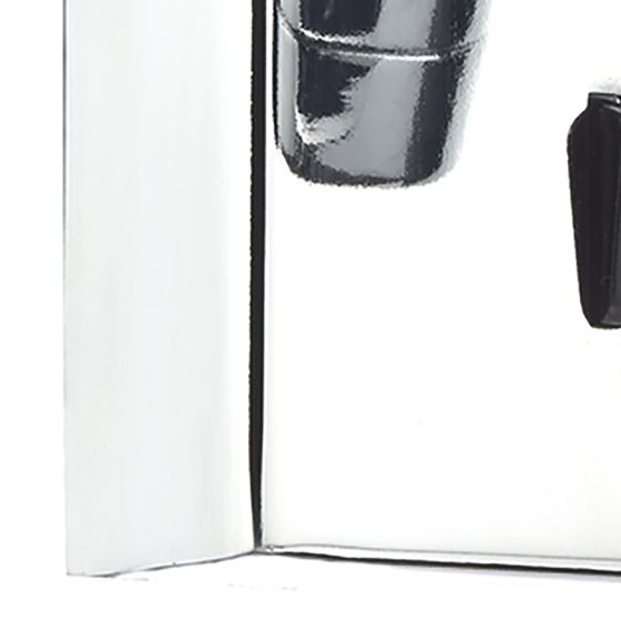 där lighting Anvil Wall Bracket Polished Chrome LED