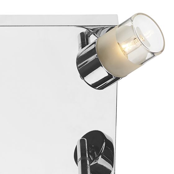 Där Lighting Artemis Bathroom 4 Light Spotlight Polished Chrome Glass IP44