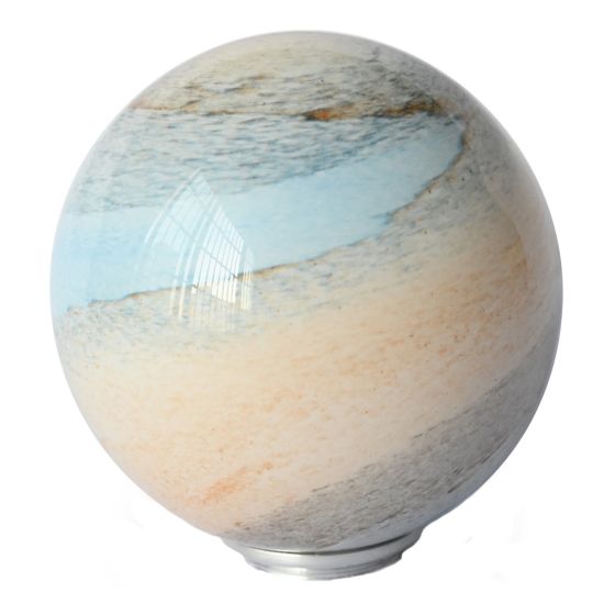 Där Lighting Atiya Wall Light Antique Brass With Planet Style Glass