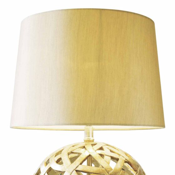 Där Lighting Balthazar Table Lamp Antique Gold With Shade