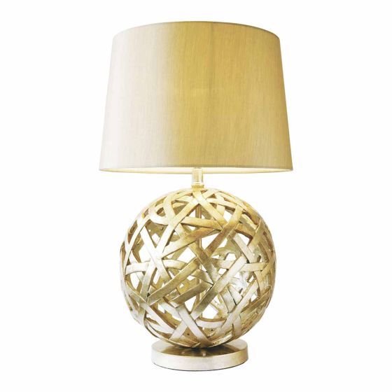 Där Lighting Balthazar Table Lamp Antique Gold With Shade