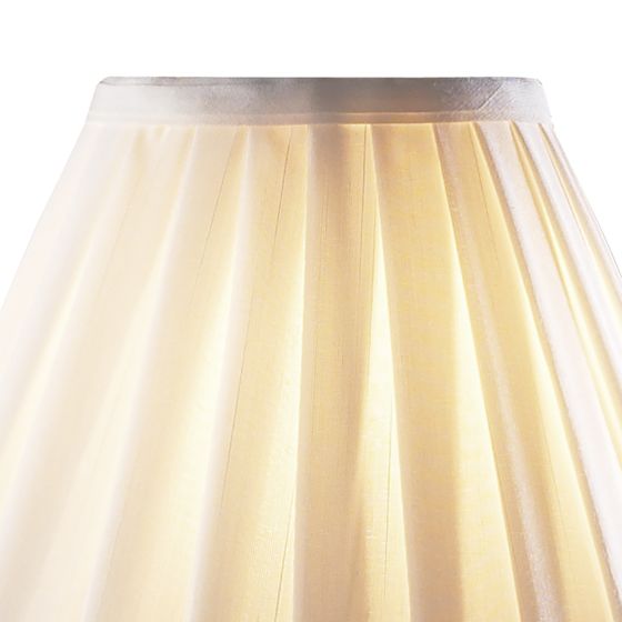 där lighting Beau Touch Table Lamp Satin Chrome With Shade (Multipack)