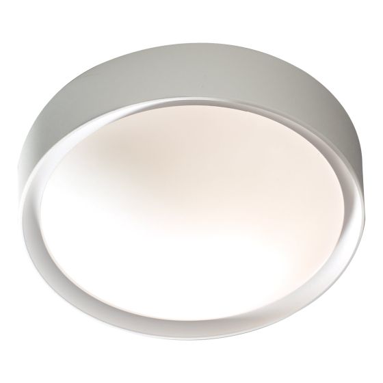Där Lighting Beta Bathroom Flush Cream & Opal Glass IP44