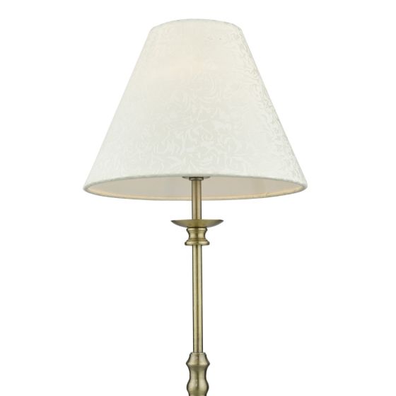Där Lighting Blenheim Table Lamp Antique Brass With Shade (Multipack)