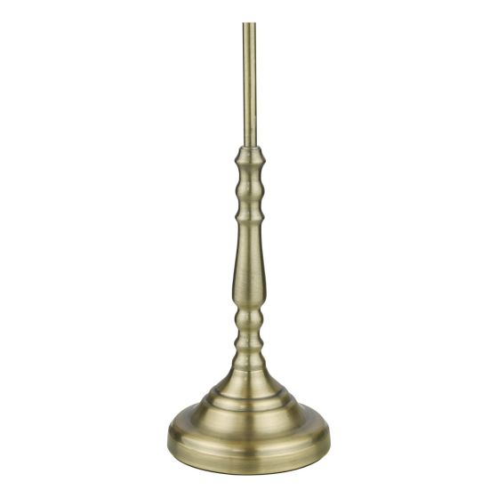 Där Lighting Blenheim Table Lamp Antique Brass With Shade (Multipack)