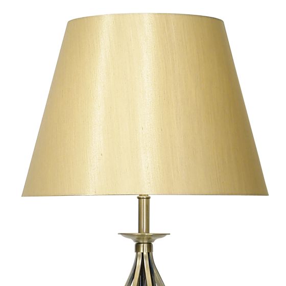 där lighting Bybliss Floor Lamp Antique Brass With Shade (Multipack)
