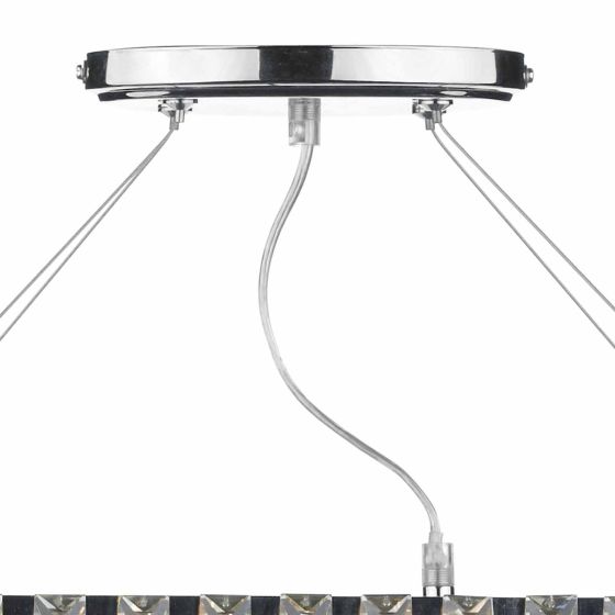 Där Lighting Cecilia 3 Light G9 Oval Linear Pendant Bar